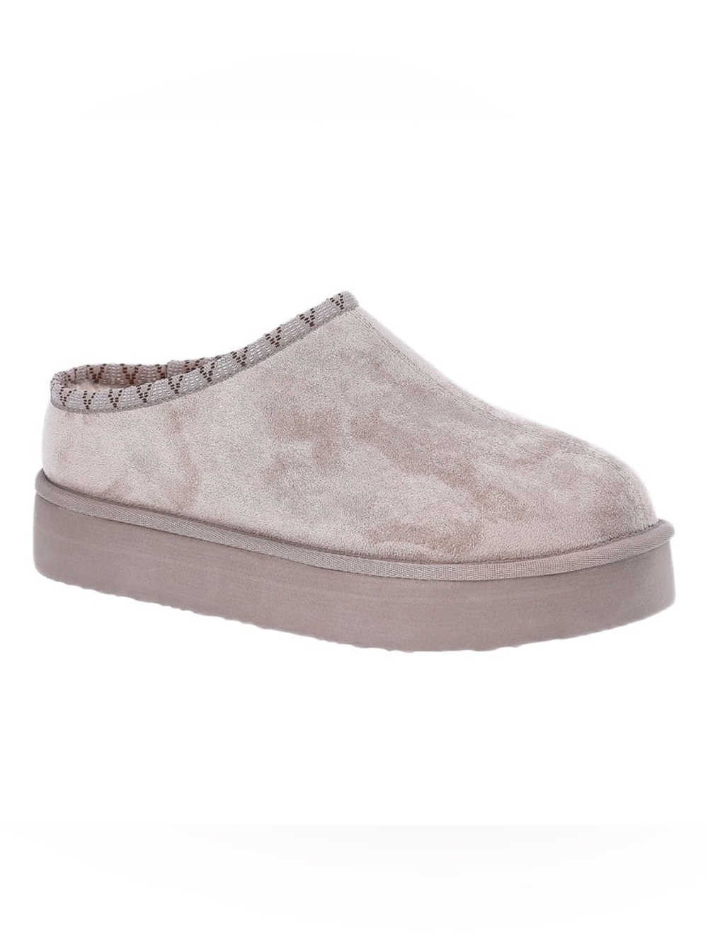 Pawz Women's Hazel Platform Clog Slippers with Faux Fur Lining Size 8 NWT